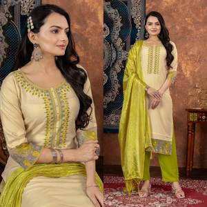 Brought New Rayon Embroidery Bandhni Printed Daily& Office Party Special Gujarati Cultural Style Trendy <b>Kurti</b>& Pent WithDupatta - Product Image 2