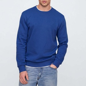 Sweat-shirt classique bleu royal à col rond en molleton de coton premium, pull décontracté pour tous les jours, unisexe - Product Image 1