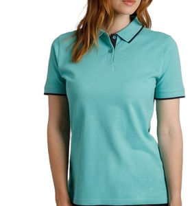 New Summer <b>Polo</b> Collar Short Sleeve <b>Shirt</b> For <b>Women's</b> Hot Sale Cotton Polyester <b>Women's</b> Casual Breathable <b>Polo</b> <b>Shirt</b> - Product Image 1