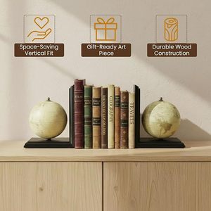 Sujetalibros Metálicos Tradicionales y Elegantes para Estantes de Dormitorio y Decoración de Bodas, Color Personalizable, Exhibición Organizada de Libros - Product Image 4
