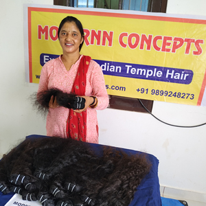 Extensions de Cheveux Humains de Temple Indien Vierges Bruts de Haute Qualité 100% Non Transformés 8-32 Pouces Bouclés Vague Naturelle Cheveux Humains - Product Image 5