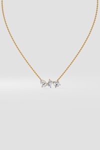 Zeitloser 18K Gold Triana Askew Anhänger mit Labor- und Naturdiamanten, Schmuckgeschenk für Jubiläen und Alltag. - Product Image 3