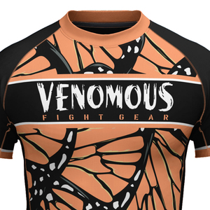 Camiseta de Compresión VENOMOUS Monarch Butterfly, Transpirable, de Secado Rápido, Personalizada para MMA y BJJ, Manga Larga, para Entrenamiento - Product Image 4