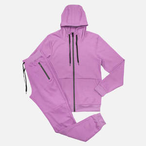 Charcoal Grey Color Full-<b>zip</b> <b>Hooded</b> Sweatshirt And Matching Jogger Pants Tech Fleece Tracksuit Men's Solid Jogger Tracksuit Set - Product Image 6