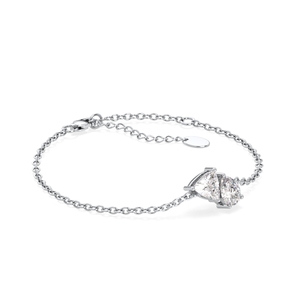 REYES Wholesale Price 1.45Ct Moissanite Link Bracelets <b>for</b> Women 925 Sterling Silver Perfect Engagement Gift Jewelry <b>for</b> Her - Product Image 2