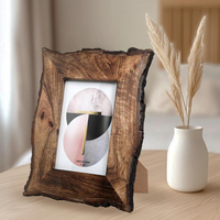 Cadre photo en bois de manguier de qualité export, artisanal, écologique, durable, fait main, style vintage rustique, pour hôtel, de la marque Brownwood Handicrafts