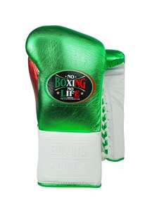 ถุงมือชกมวยหนังแท้ No Boxing No Life แบบผูกข้อเท้า ปิดนิ้วมือเต็มรูปแบบ สำหรับฝึกซ้อม - Product Image 5