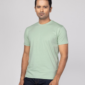 T-shirt pour homme 100% coton respirant à manches courtes, col rond, jersey tricoté uni 180g, anti-boulochage, coupe classique, décontracté, pour tous les jours - Product Image 2