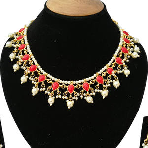 Conjunto de Collar y Aretes de Novia con Circonitas y Baño de Oro, para Compromiso, Boda, Fiestas y Ocasiones Festivas - Product Image 2