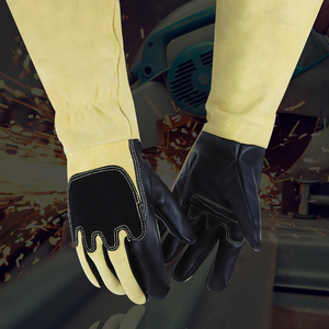 Guantes de Seguridad de Cuero, Protección Térmica hasta la Muñeca, Ecológicos, para Uso Diario en Exteriores, Invierno, Estilo Sencillo, Sin Forro, Material de Piel de Vaca - Product Image 6