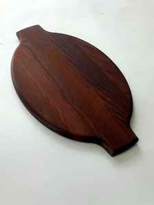 Ensemble de plateaux en bois rustique, plateaux de service en sheesham faits à la main avec bords sculptés - Product Image 4