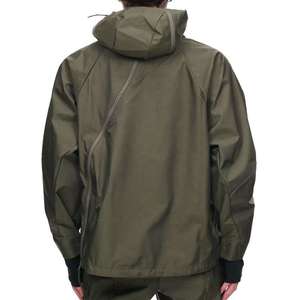 Men's <b>Waterproof</b> Techwear Windbreaker <b>Jacket</b> Asymmetric Zip Tactical Hooded Streetwear Outdoor Functional Lightweight <b>Jacket</b> - Product Image 2