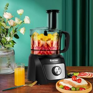 Procesador de Alimentos de 500W y 8 Tazas con Velocidad Variable, 3 Cuchillas, Licuadora y Picadora - Product Image 4