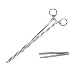 Pinzas Hemostáticas Quirúrgicas de Calidad Premium, 12 Pulgadas, Rectas, con Bloqueo, Acero Inoxidable de Grado Alemán, Resistentes al Óxido, Manuales - Product Image 1