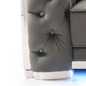 Glory mobili zaffiro G0590A-L divanetto grigio divano soggiorno - Product Image 5