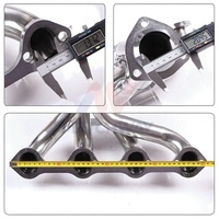 Colector de Escape MATCHWAY de Acero Inoxidable 304 para Ford 289 302 351 V8 SBC Small Block Hugger 1971-1978, Pulido Espejo