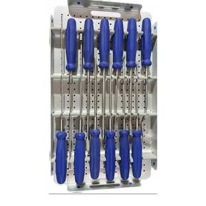 Juego de Instrumentos para Reconstrucción de Rodilla ACL PCL para Artroscopia, Kit de Herramientas Quirúrgicas Ortopédicas para Articulación de Cadera - Reutilizable, Uso Veterinario, Metálico - Product Image 3