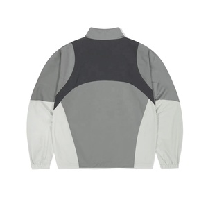 Nouveau design, logo personnalisé, veste anorak, veste de pluie coupe-vent, vestes en polyester tissé à blocs de couleurs pour hommes - Product Image 2