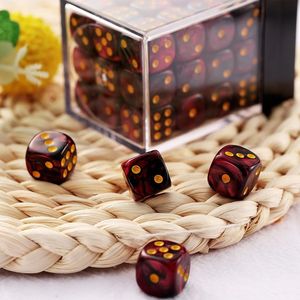 SIDED HANDMADE RESIN PATTERN ECO-friendly Portable 6 Sided Acrylic Round Corner Standard Game D6 Dice for Yahtzee Game - Product Image 2