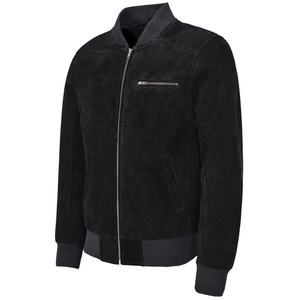 Veste en cuir noir pour homme, nouvelle veste bomber en cuir d'hiver, style en cuir de vache véritable - Product Image 2