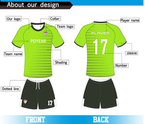 Fashion Model Sublimated Custom Logo Sports Soccer Football Uniform Jersey Set - Product Image 3