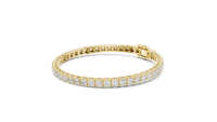 Pulsera de Diamantes Cultivados en Laboratorio de 3mm de Alta Demanda, Oro Blanco de 14k, Certificación IGI, Lujo para Compromiso, Boda, Regalo Femenino 47