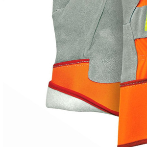 Gants de travail de qualité supérieure pour conducteurs, haute visibilité, non doublés, pointes fluorescentes, doublure FR souple, anti-coupure, antidérapants, résistants à l'abrasion, sécurité - Product Image 6
