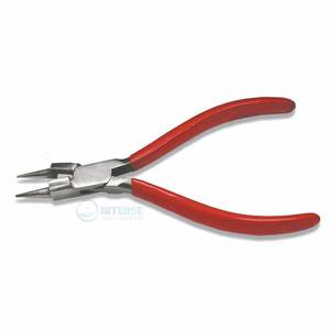 Pince professionnelle pour la fabrication de bijoux, 5 pouces, en acier inoxydable, pour la formation de boucles, à mâchoires rondes et escalonpées, outil de torsion de fil - Product Image 1