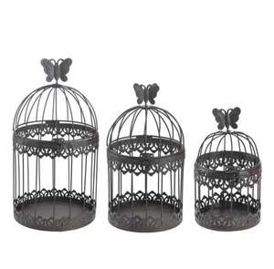 Cage à oiseaux en fer avec séparateur amovible pour garder plusieurs oiseaux séparés ou créer des espaces de vie flexibles - Product Image 3