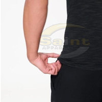 Service OEM T-shirt de compression pour homme de haute qualité, sur mesure, écologique, séchage rapide, respirant, polyester/coton, best-seller