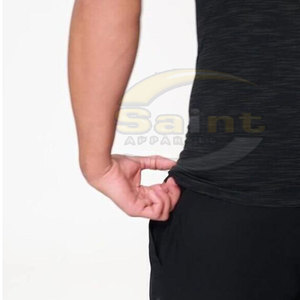 Service OEM T-shirt de compression pour homme de haute qualité, sur mesure, écologique, séchage rapide, respirant, polyester/coton, best-seller - Product Image 6