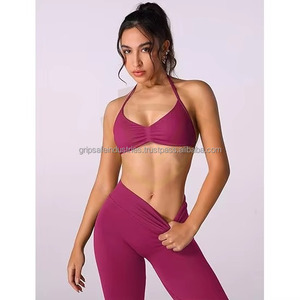 Ensemble de yoga réversible, extensible dans quatre directions, respirant, soutien-gorge et legging, ensemble sportif à séchage rapide, écologique, pour femmes - Product Image 3
