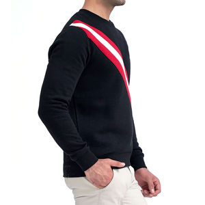 Sudadera de hombre 100% algodón, tela suave, alta calidad, térmica para la temporada de invierno, cuello redondo, corte ajustado, manga larga. - Product Image 3