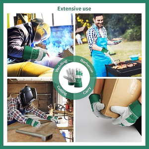 Wholesale Price Working Gloves Leather Safety Work Gloves <b>Cow</b> Split Leather Welding Gloves For Industrial Use - Product Image 5