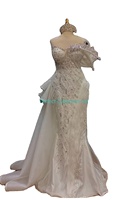 Robe de mariée à manches longues/robe de mariée à épaules dénudées/robe de mariée dos nu robe de mariée à col haut robe de mariée sans bretelles