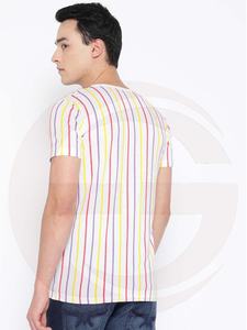 T-shirt décontracté pour homme à manches courtes en polyester/coton 200 grammes, imprimé numériquement 2023, avec impression personnalisée, prix de gros - Product Image 2