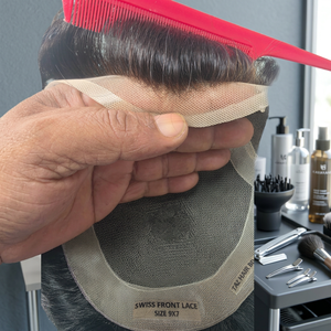 Prothèse capillaire Taz Hair BD en cheveux humains indiens Remy, base en dentelle, ondulations profondes lâches, densité 110-150%, nœuds invisibles - Product Image 6