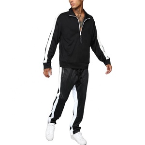 Sudadera unisex con cremallera de un cuarto, estilo urbano, conjunto deportivo con dobladillo acanalado, transpirable, para invierno, tallas grandes, maternidad - Product Image 1