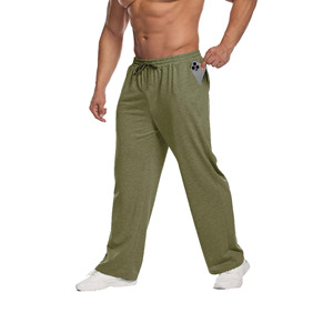 Men's <b>Trousers</b> 100% Cotton Simple <b>Drawstring</b> with Solid Pattern Style and Custom Front Logo with Multi-Color Options Men's Pants - Product Image 4