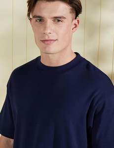 Plain Vintage TShirt Drop Shoulder Oversize Summer <b>Men</b> Clothes Sportswear Running Training Outwear <b>Blue</b> Color T-<b>Shirt</b> Breathable - Product Image 4