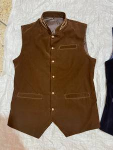 HAPPY HORSE Vintage Traditional Bavarian Men's Reversible Breathable <b>Woolen</b> Stand Autumn Short Button 2026 Oktoberfest Vest - Product Image 3