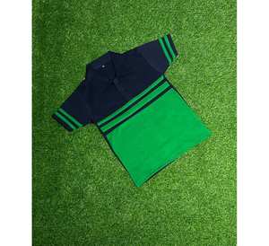 T-shirt jaune et noir avec logo personnalisé imprimé, unisexe, pour lycée, vêtements décontractés, polos pour garçons, usage unisexe - Product Image 2