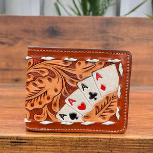 กระเป๋าสตางค์แบบพับสองทบความจุขนาดใหญ่สำหรับผู้ชายกระเป๋าสตางค์หนังแท้ขนาดเล็กมีบัตรประจำตัวสำหรับใส่ธนบัตร - Product Image 4