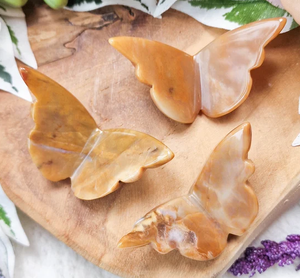 Ailes de papillon en aventurine jaune naturelle sculptées, pierre énergétique, spécimen minéral de guérison, décoration pour la maison et le bureau, vente en gros - Product Image 3