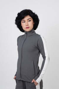 Dark Grey Reversible 2 in 1 Heavyweight Windproof 100% Cotton Winter Casual Skinny Fit Drawstring Plus Size <b>Jacket</b> - Product Image 3