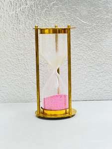 Reloj de Arena 3D de Latón de 6 Pulgadas |   Pie Decorativo Vintage para Mesa de Graduación - Product Image 4