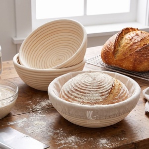 1-Piece Sourdough Artisan Fermentation Round Rattan <b>Baskets</b> Liner <b>Bread</b> Baking Pastry Tools Kit Sourdough Proofing Eco-Friendly - Product Image 4