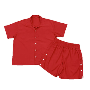 Conjunto de Camiseta y Pantalones Cortos de Verano para Hombre, Talla Grande, con Botones Laterales, Logotipo Gráfico Personalizado, Traje Deportivo Liso - Product Image 1