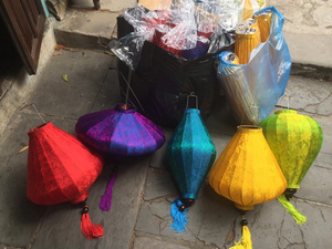 Silk Lanterns Waterproof Bamboo Silk Lanterns Hanging Decor For Garden Party Wedding Vietnam Silk Lanterns - Product Image 4