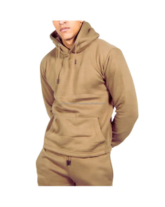 Ensemble pantalon et veste zippée de qualité supérieure Logo personnalisé Jogger pour hommes Vêtements de fitness à capuche Vêtements de sport d'hiver 2 pièces Survêtements - Product Image 3